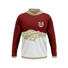 Brookwood HS | Phantom Series | Raglan Long Sleeve Hooded T-Shirt