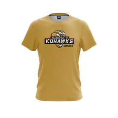 Coe College Talon Short Sleeve T-Shirt Gold