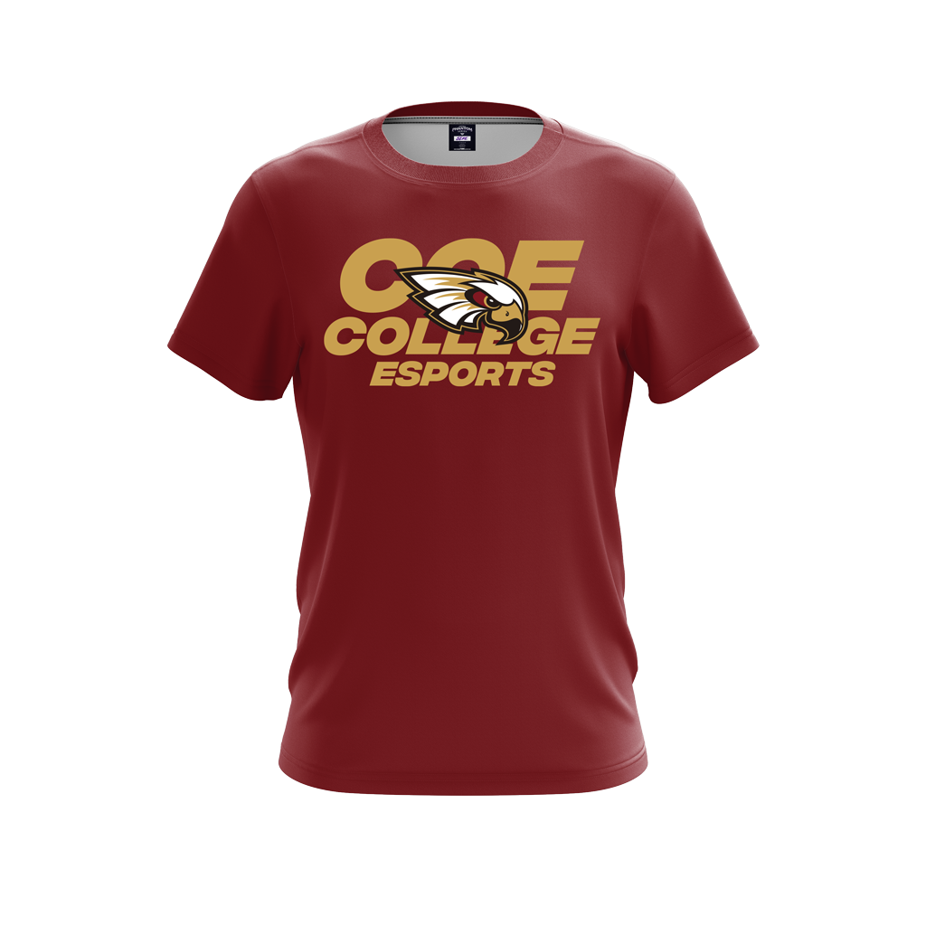 Coe College | Phantom Series | Short Sleeve T-Shirt Crimson 23/24