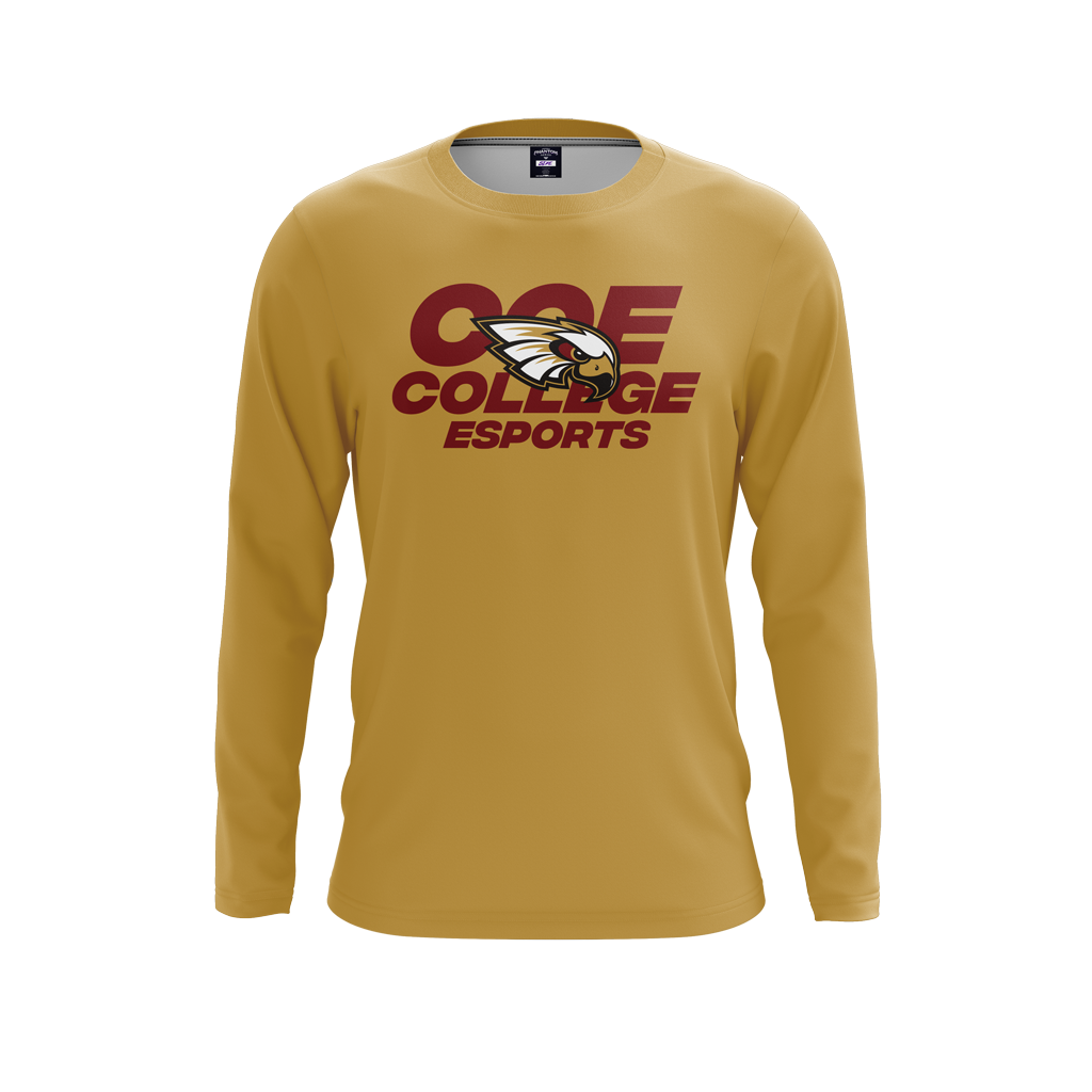 Coe College | Phantom Series | Long Sleeve T-Shirt Gold 23/24