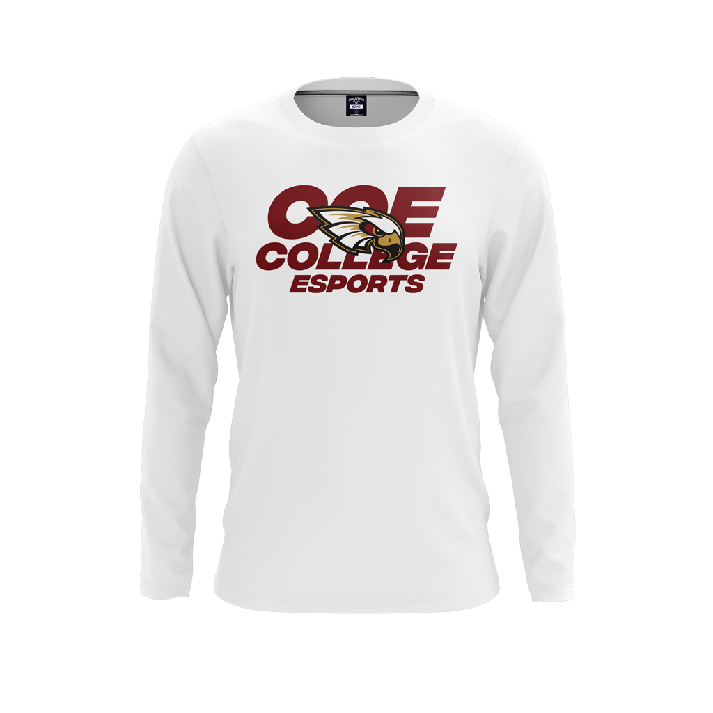 Coe College | Phantom Series | Long Sleeve T-Shirt White 23/24