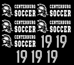 Centerburg Trojan Soccer | [DTF] Mixed Logo At Home Direct To Film Roll {#CBTS001}