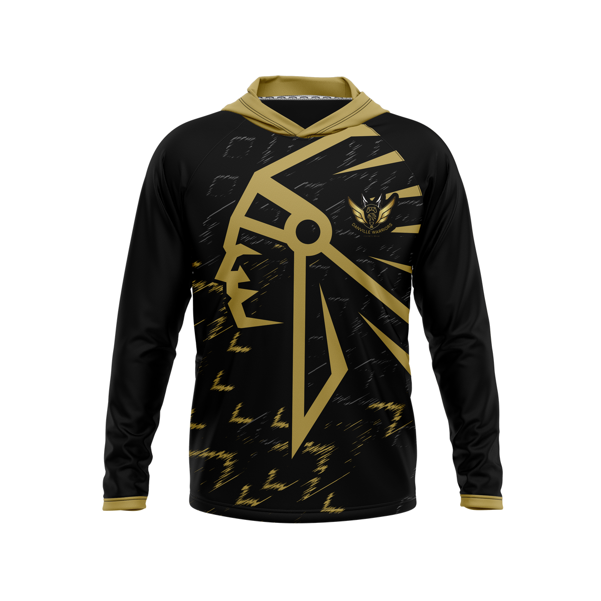 Danville Middle School Raglan Long Sleeve Hooded T-Shirt – EsportsGear LLC