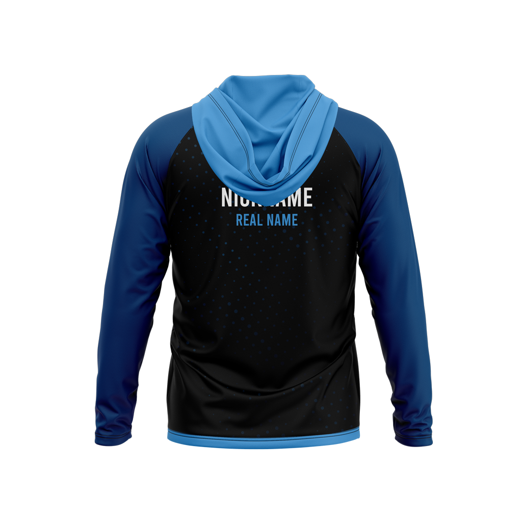 Downers Grove South High School | Phantom Series | Raglan Long Sleeve Hooded T-Shirt