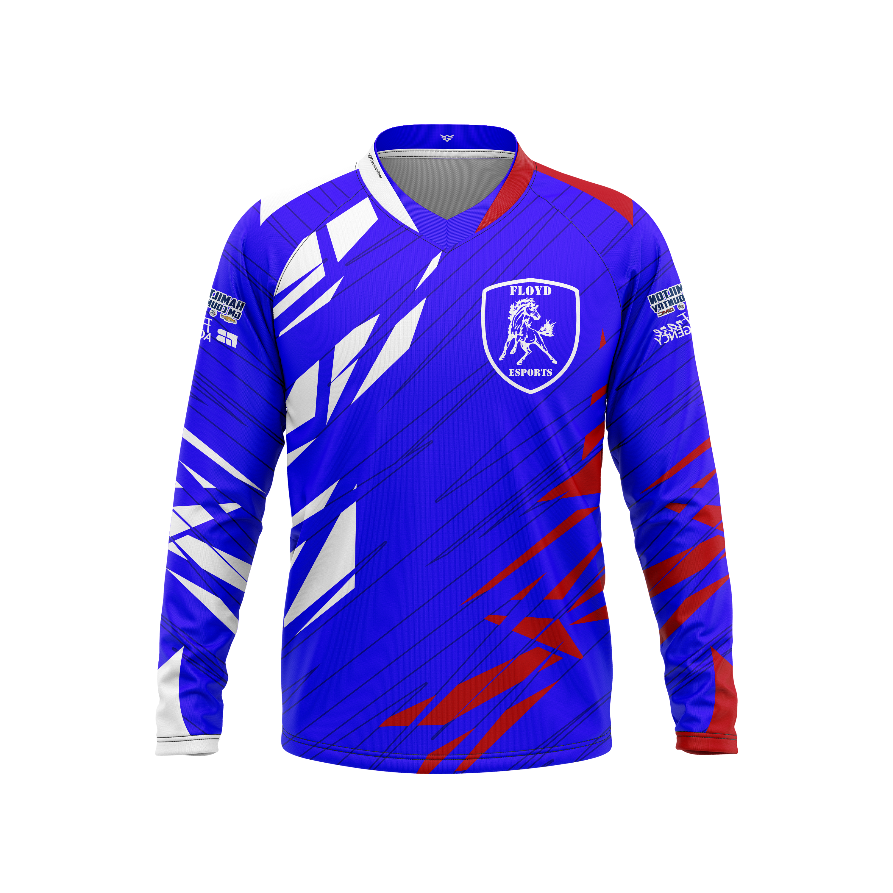 Floyd High School | Blue | Long Sleeve Jersey