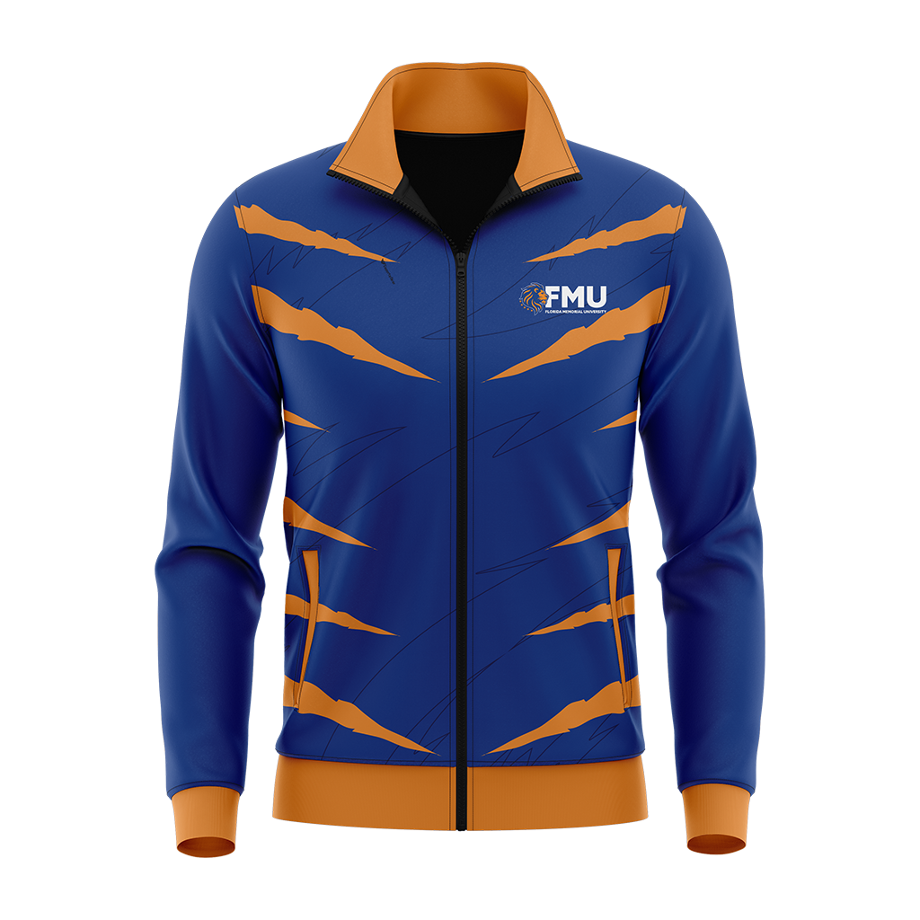 Florida Memorial University | Blue | Premium Full Zip Water Resistant Jacket