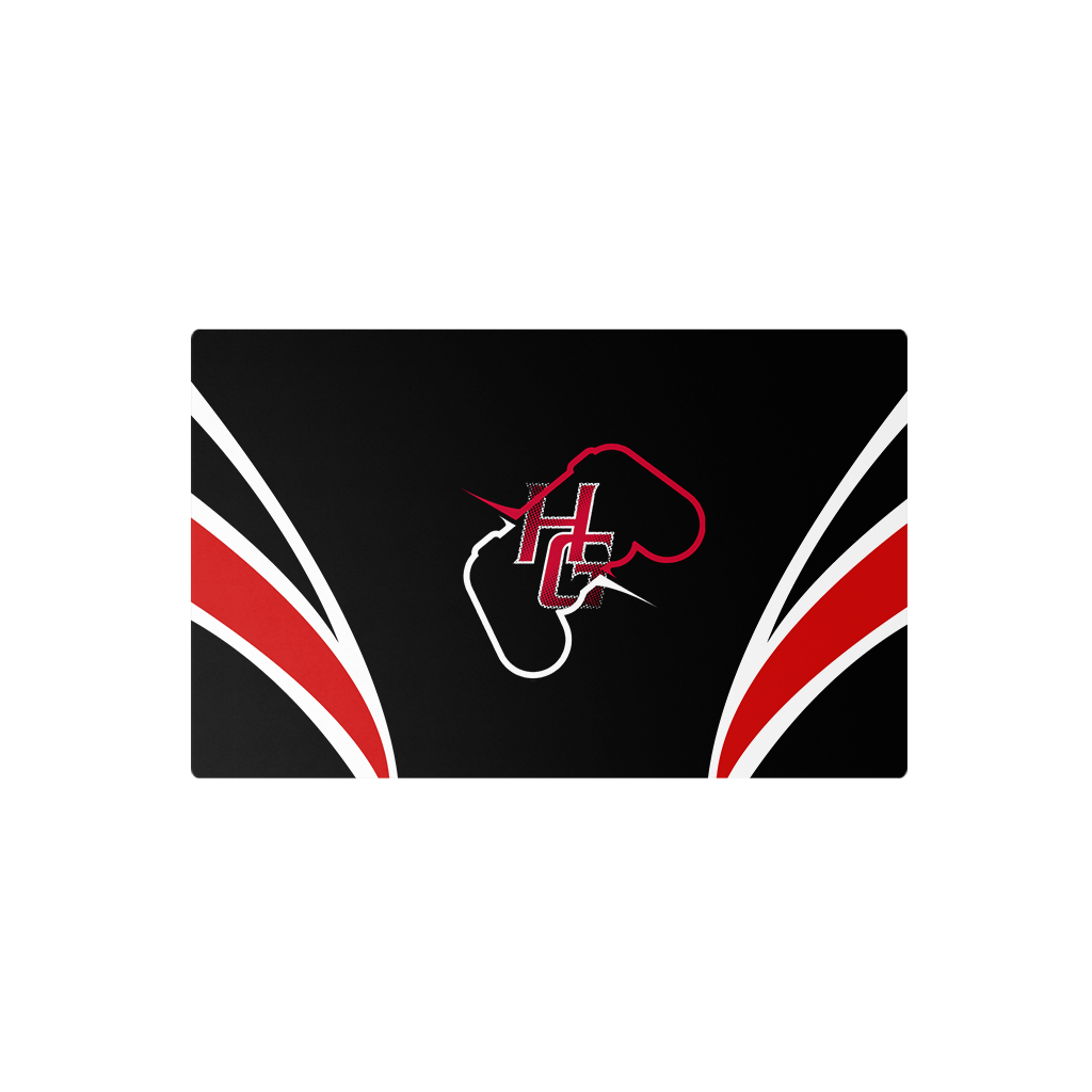 Hazel Green High School | Black | Stitched Edge Mousepad 24x14