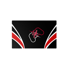 Hazel Green High School | Black | Stitched Edge Mousepad 24x14