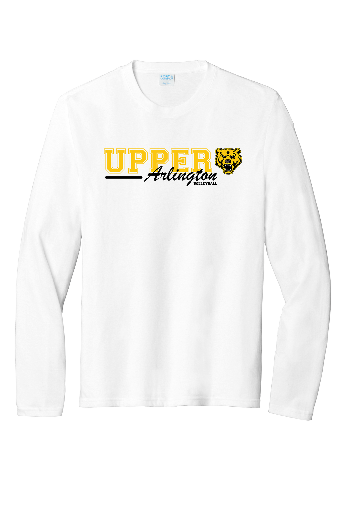 Upper Arlington Boy's Volleyball | Street Series | [DTF] Unisex Long Sleeve T-Shirt White #UAV013