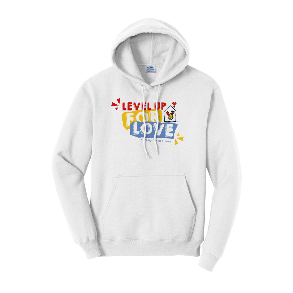 RMHC DTF Pullover Hoodie Level Up White