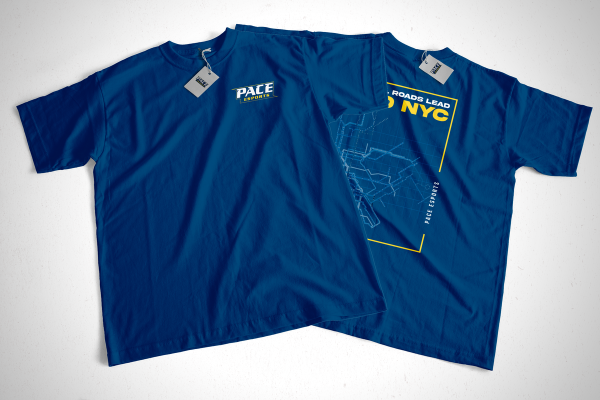 Pace University | Street Series | [DTF] Unisex Short Sleeve T-Shirt Subway Cool Blue