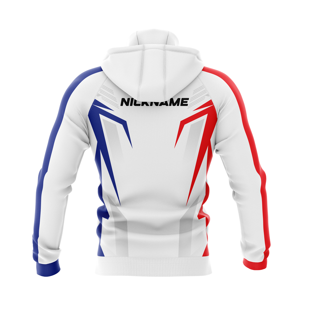 Plainfield High School | Sublimated | White Pullover Hoodie