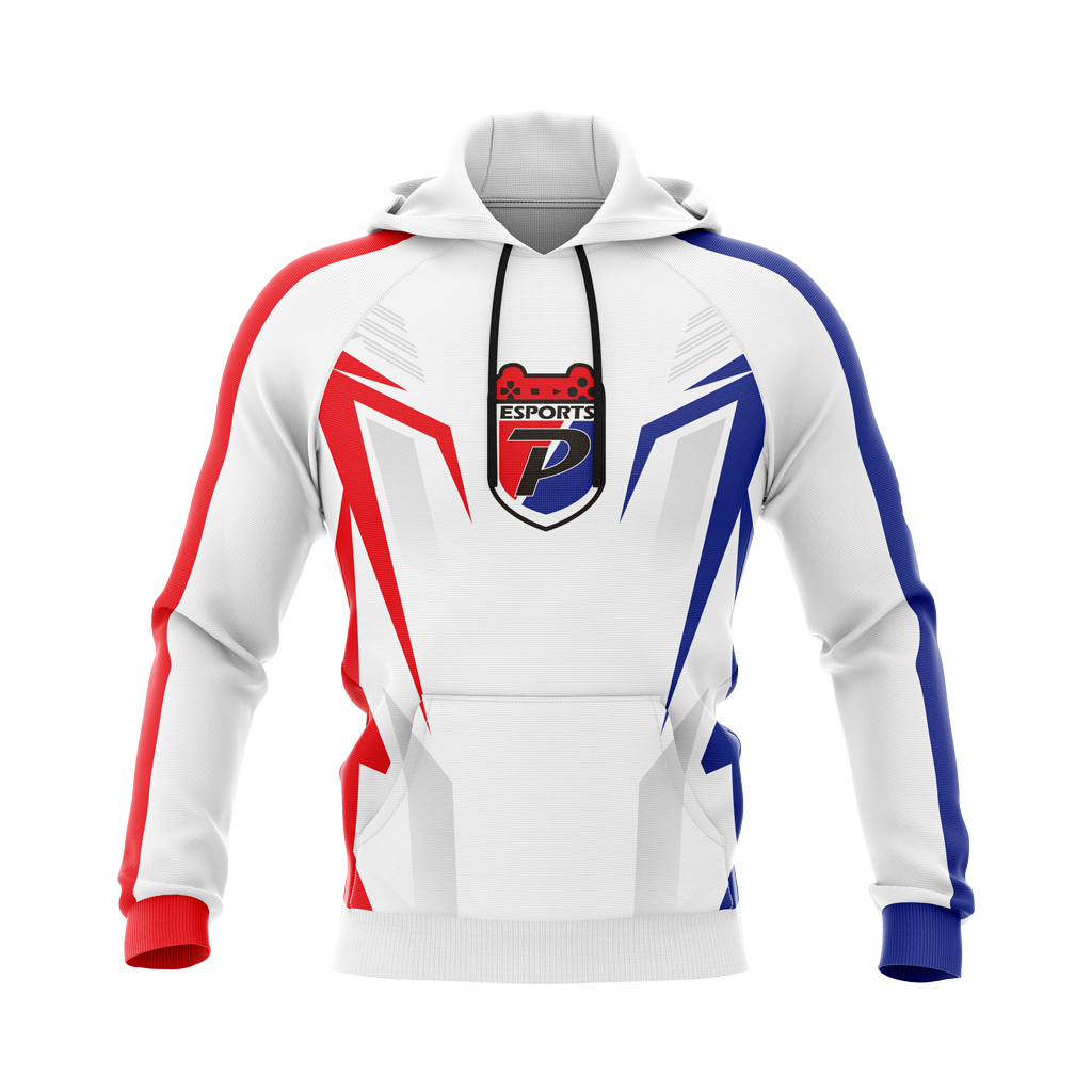 Plainfield High School | Sublimated | White Pullover Hoodie