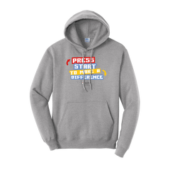RMHC DTF Pullover Hoodie Press Start Gray