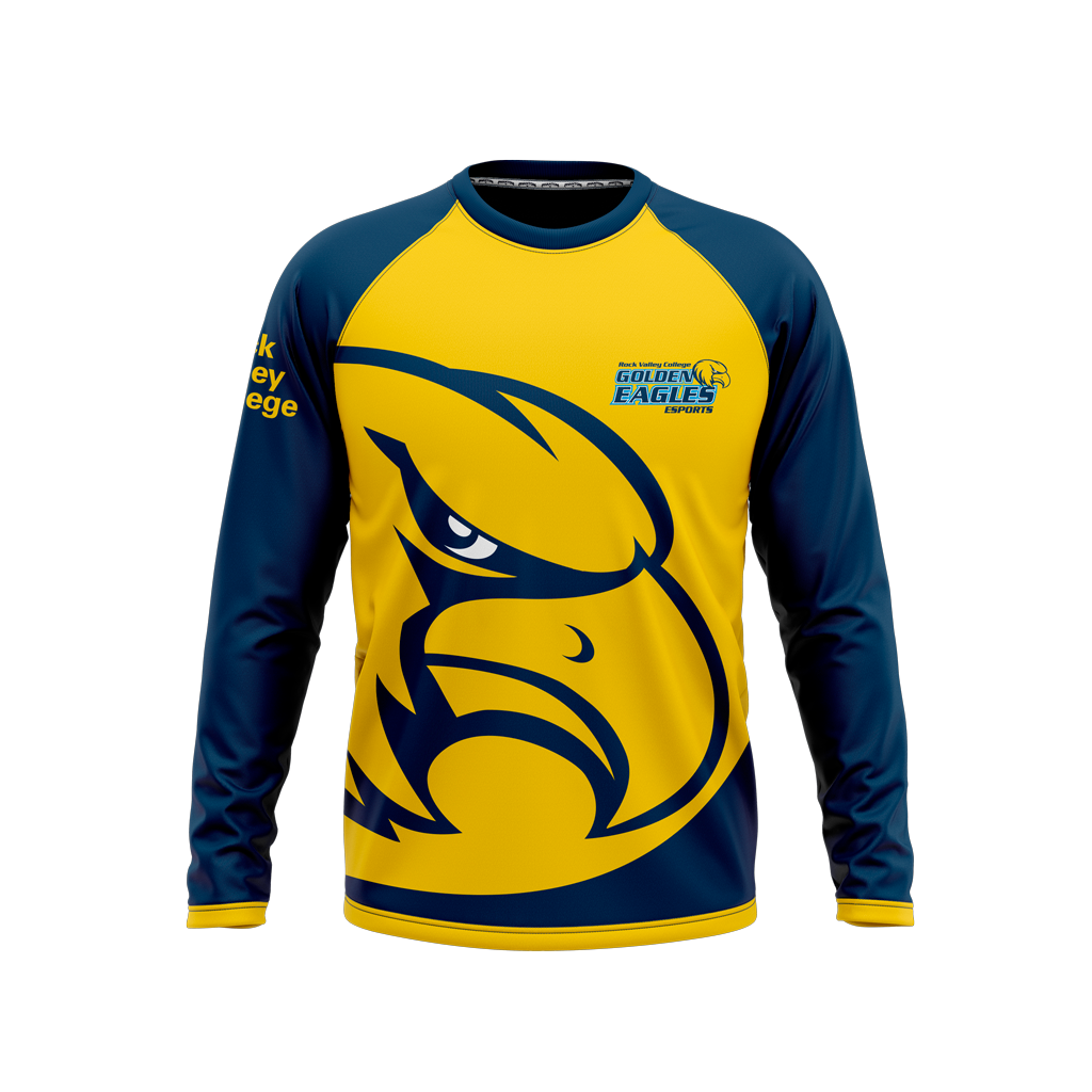 Rock Valley College | Phantom Series | Raglan Long Sleeve T-Shirt