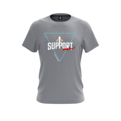 Support Main [DTF] Unisex Short Sleeve T-Shirt Gray