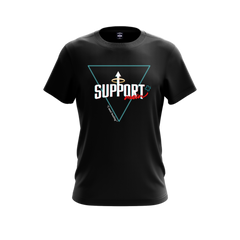 Support Main [DTF] Unisex Short Sleeve T-Shirt Black