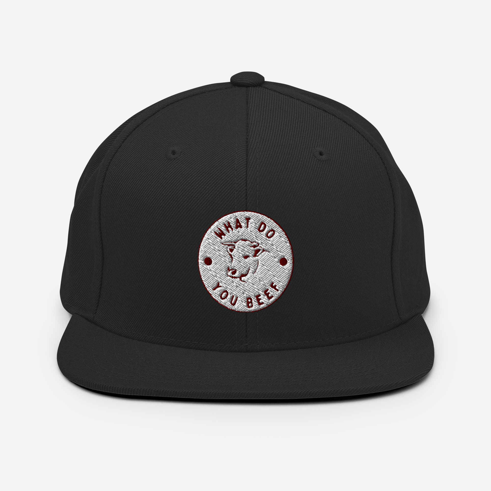 What Do You Beef | On Demand | Embroidered Snapback Hat