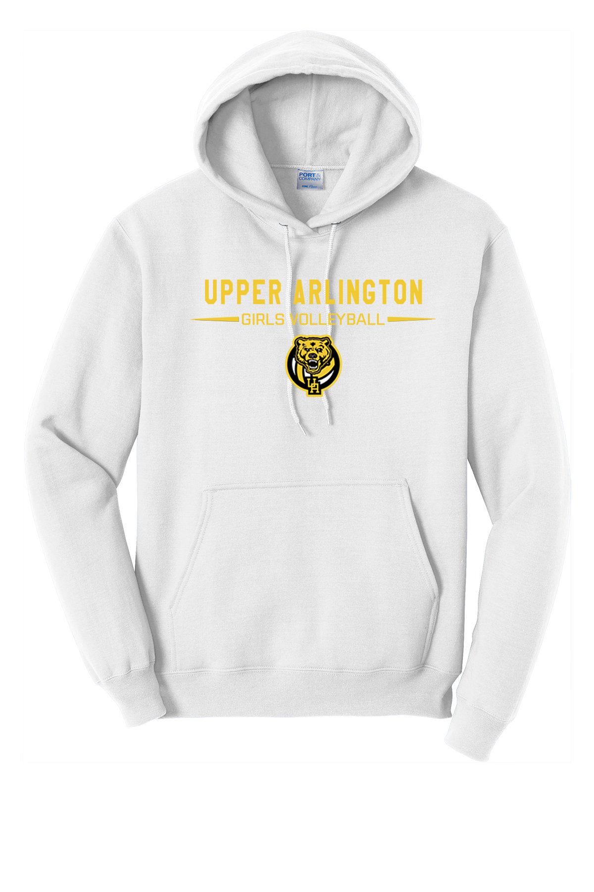 Upper Arlington | Street Series | [DTF] Unisex Tri-Blend Pullover Hoodie #UAV001 White