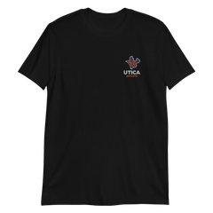 Utica University | On Demand | Embroidered Short-Sleeve Unisex T-Shirt Black