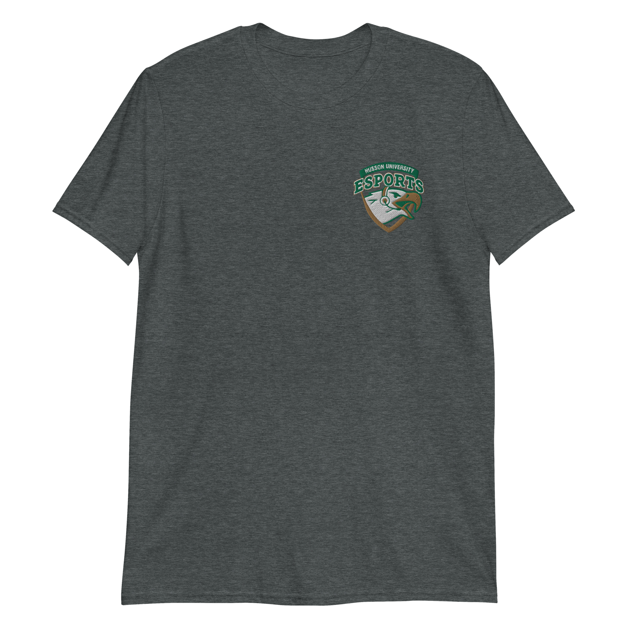 Husson University | On Demand | Embroidered Short-Sleeve Unisex T-Shirt