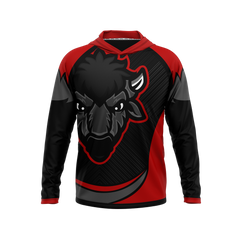 Bison Esports | Phantom Series | Raglan Long Sleeve Hooded T-Shirt