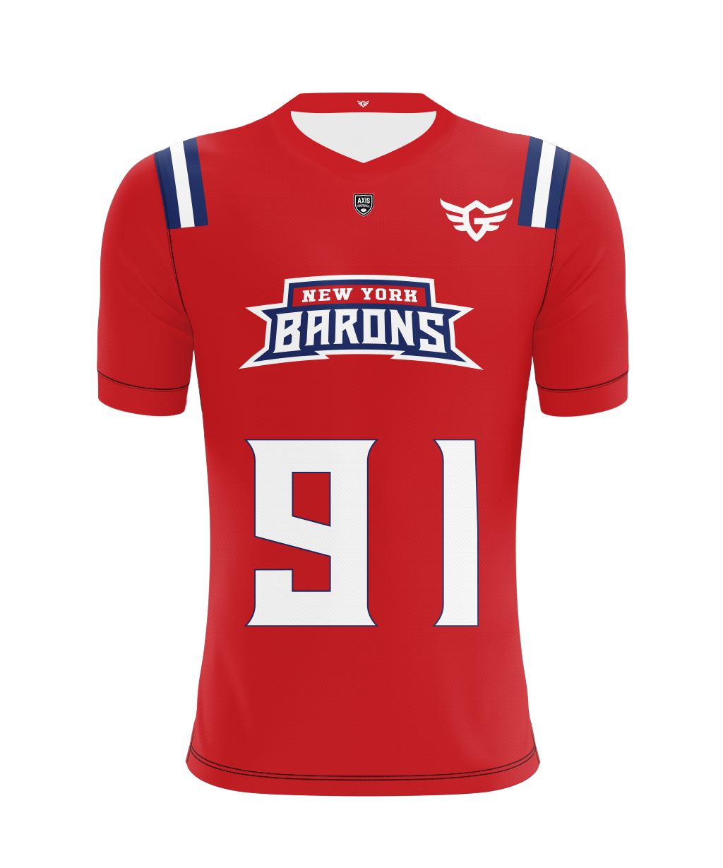 New York City Barons Home Jersey