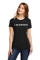 I AM ESPORTS" Black Women's T-Shirt [LIMITED]