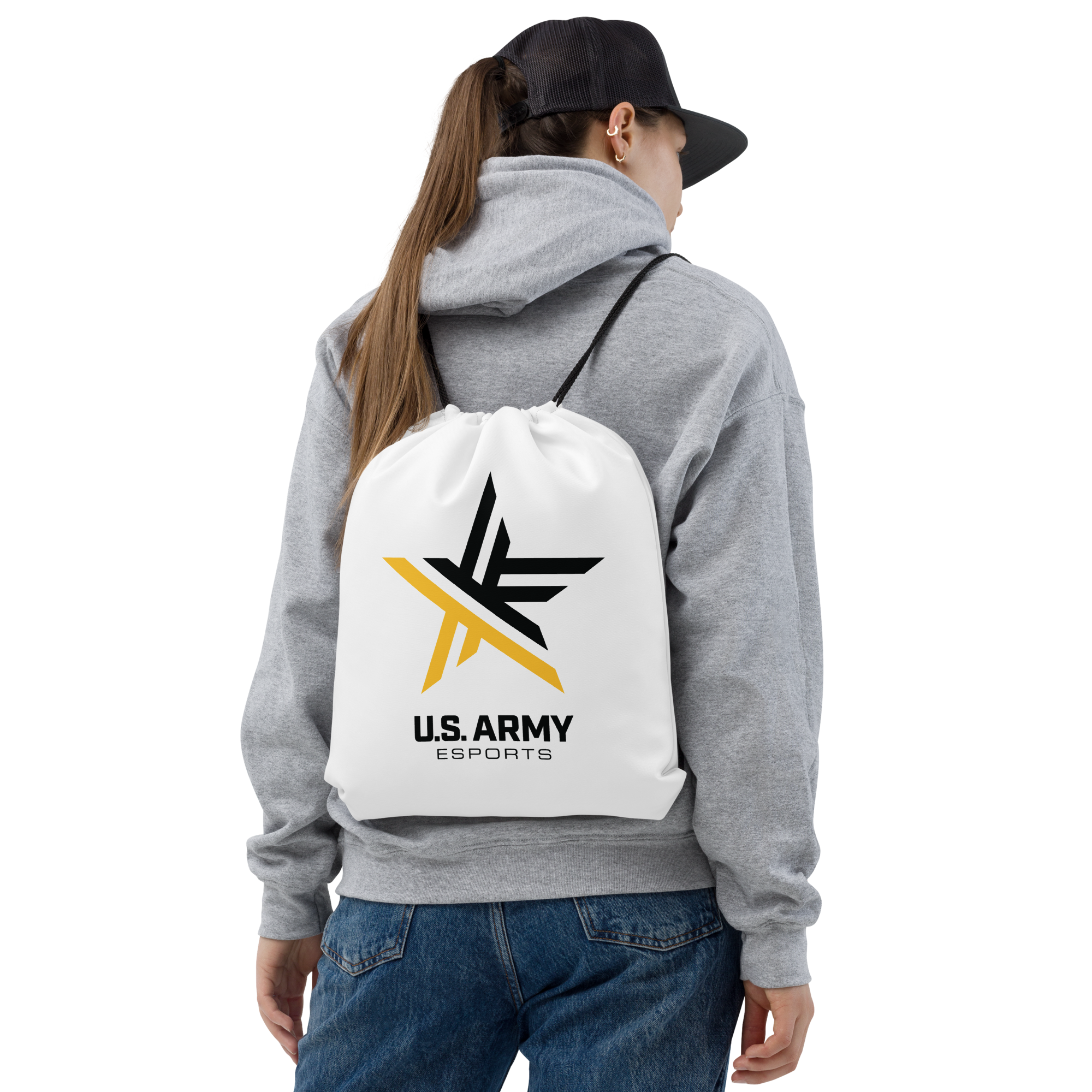 U.S. Army Esports | On Demand | Dye Sublimated Drawstring bag