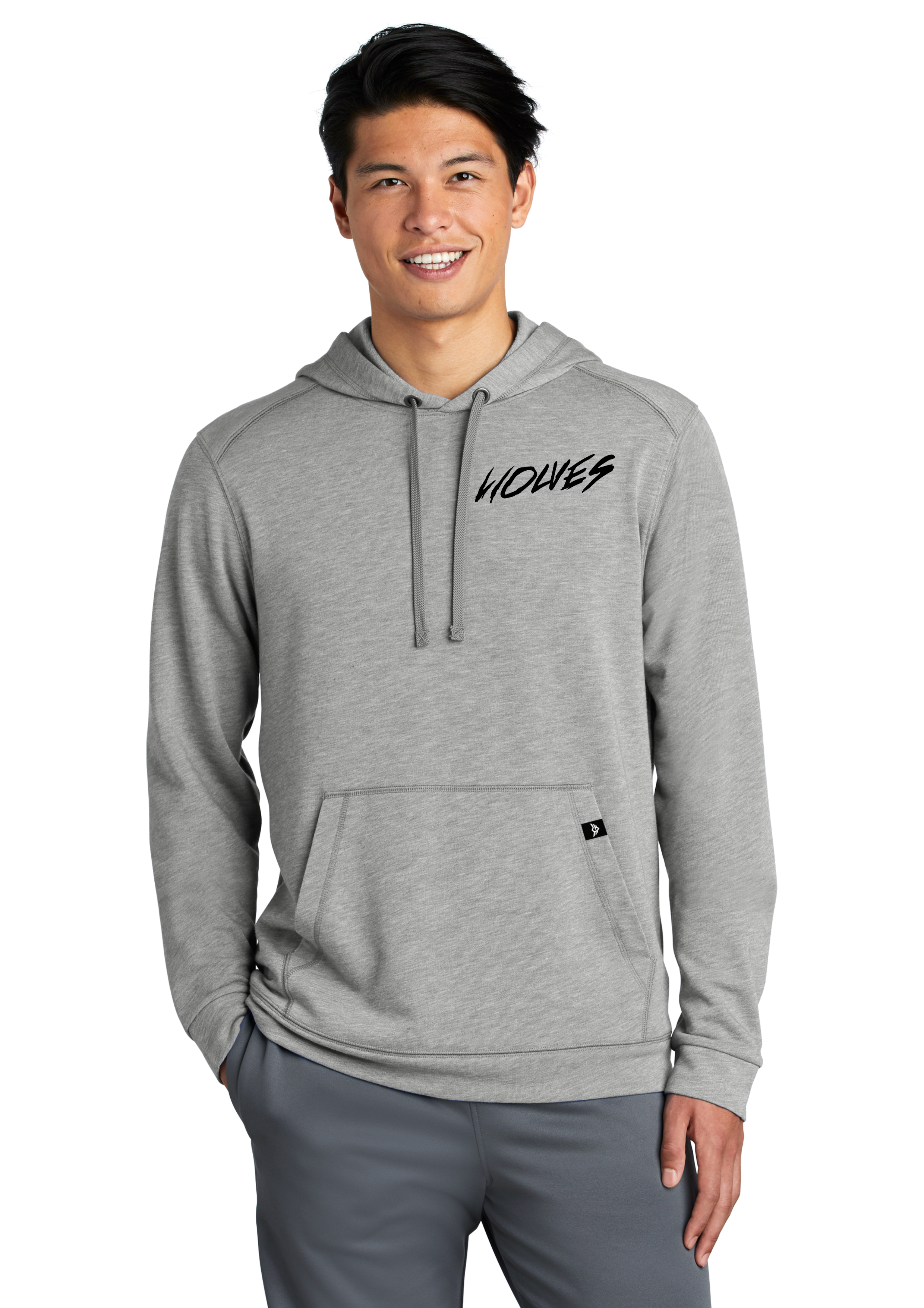 Northwood University | Street Series | [DTF] Unisex Tri-Blend Pullover Hoodie Gray Small Wolves {#NWU0011}