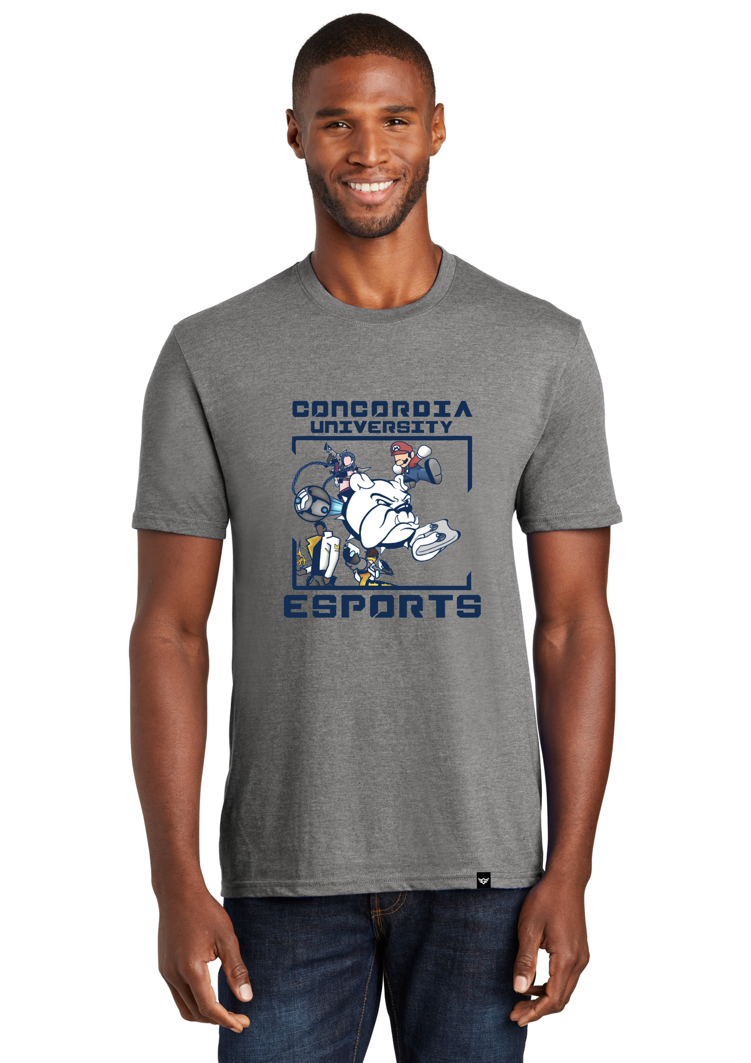 Concordia University Nebraska | Street Series | [DTF] Unisex Short Sleeve T-Shirt Gray {#CUN001}