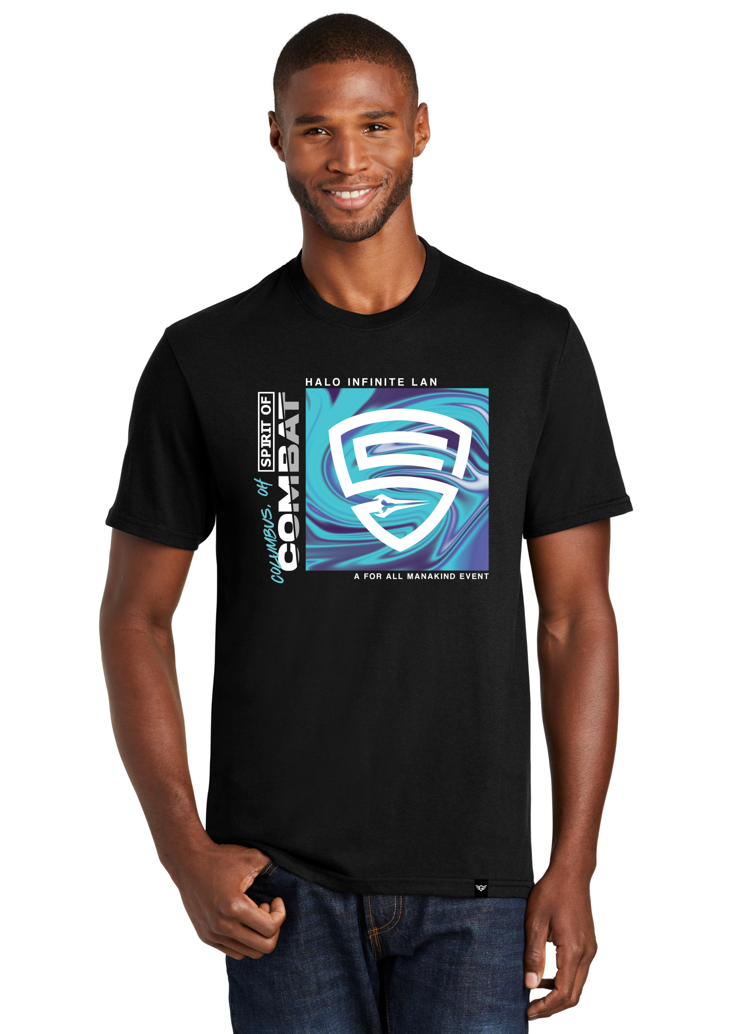 For All Manakind | Street Series | [DTF] Unisex Short Sleeve T-Shirt Halo Lan {#FAM001}