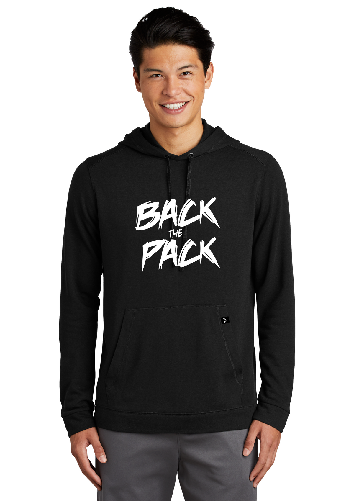 Northwood University | Street Series | [DTF] Unisex Tri-Blend Pullover Hoodie Back The Pack Black {#NWU007}