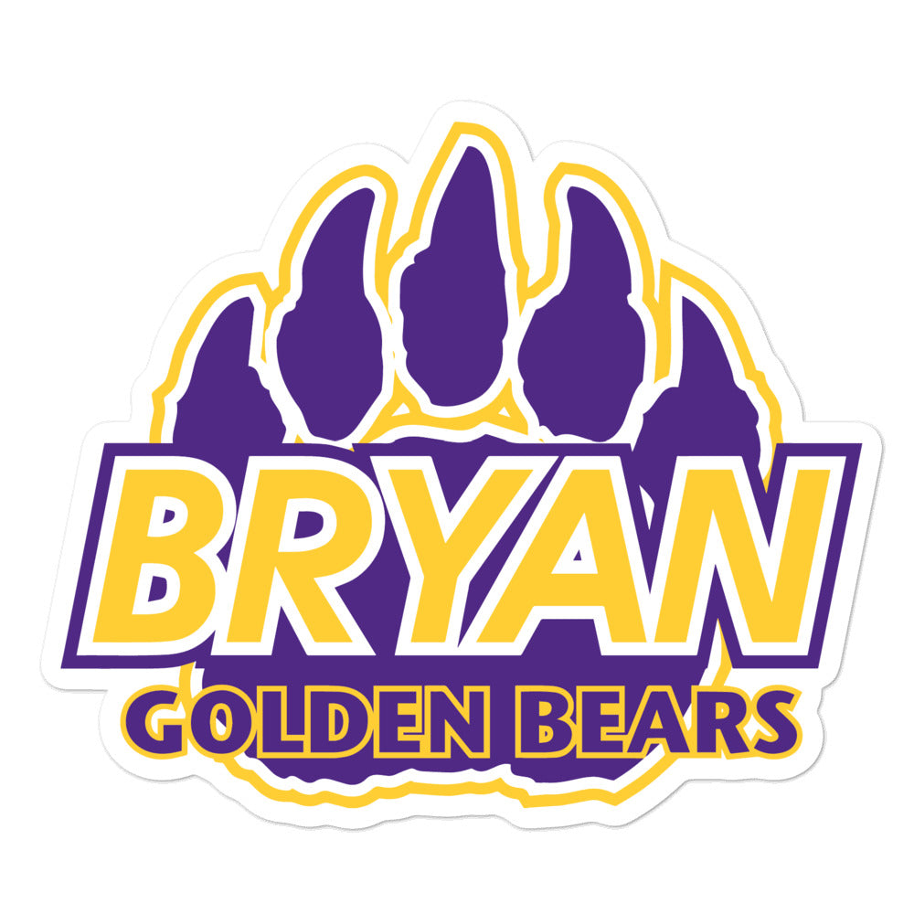 Bryan Golden Bears | Street Gear | Sticker Alternate
