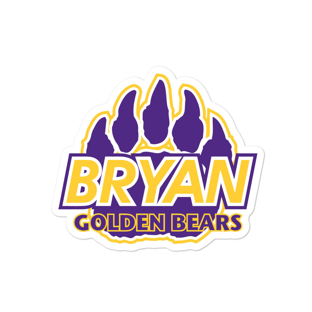 Bryan Golden Bears | Street Gear | Sticker Alternate