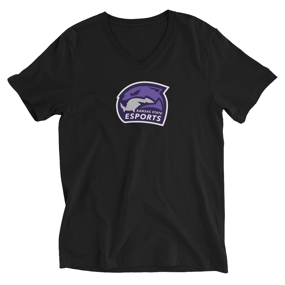 Esports Club at Kansas State University | Street Gear | Unisex Short Sleeve V-Neck T-Shirt