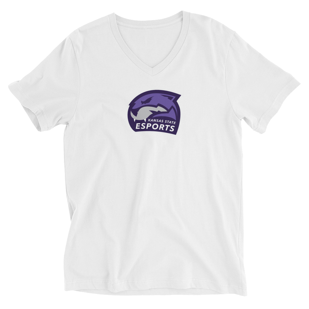Esports Club at Kansas State University | Street Gear | Unisex Short Sleeve V-Neck T-Shirt