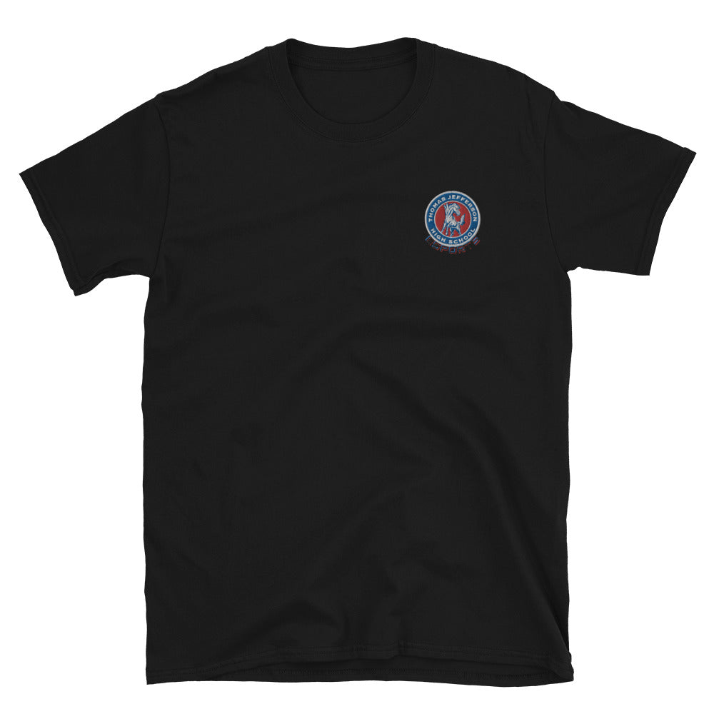 Thomas Jefferson High School | On Demand | Embroidered Short-Sleeve Unisex T-Shirt