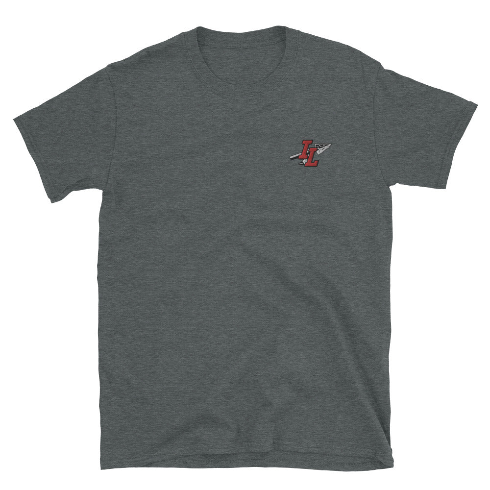 Indian Lake High School | On Demand | Embroidered Short-Sleeve Unisex T-Shirt