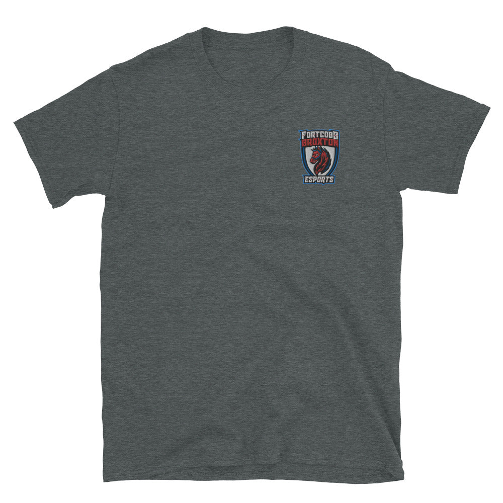 Fort Cobb Broxton High School | On Demand | Embroidered Short-Sleeve Unisex T-Shirt