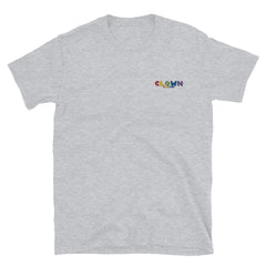 Clown Gaming | On Demand | Embroidered Short-Sleeve Unisex T-Shirt