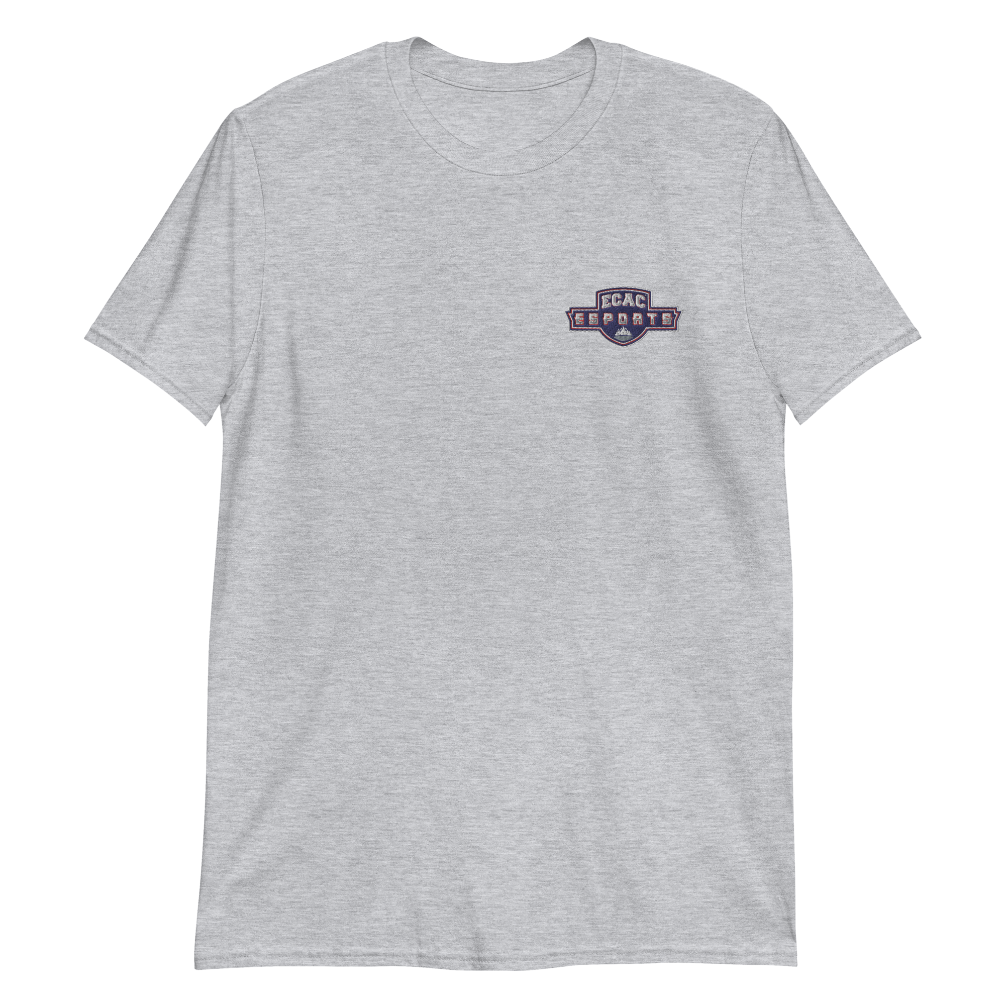 ECAC Esports | On Demand | Embroidered Short-Sleeve Unisex T-Shirt