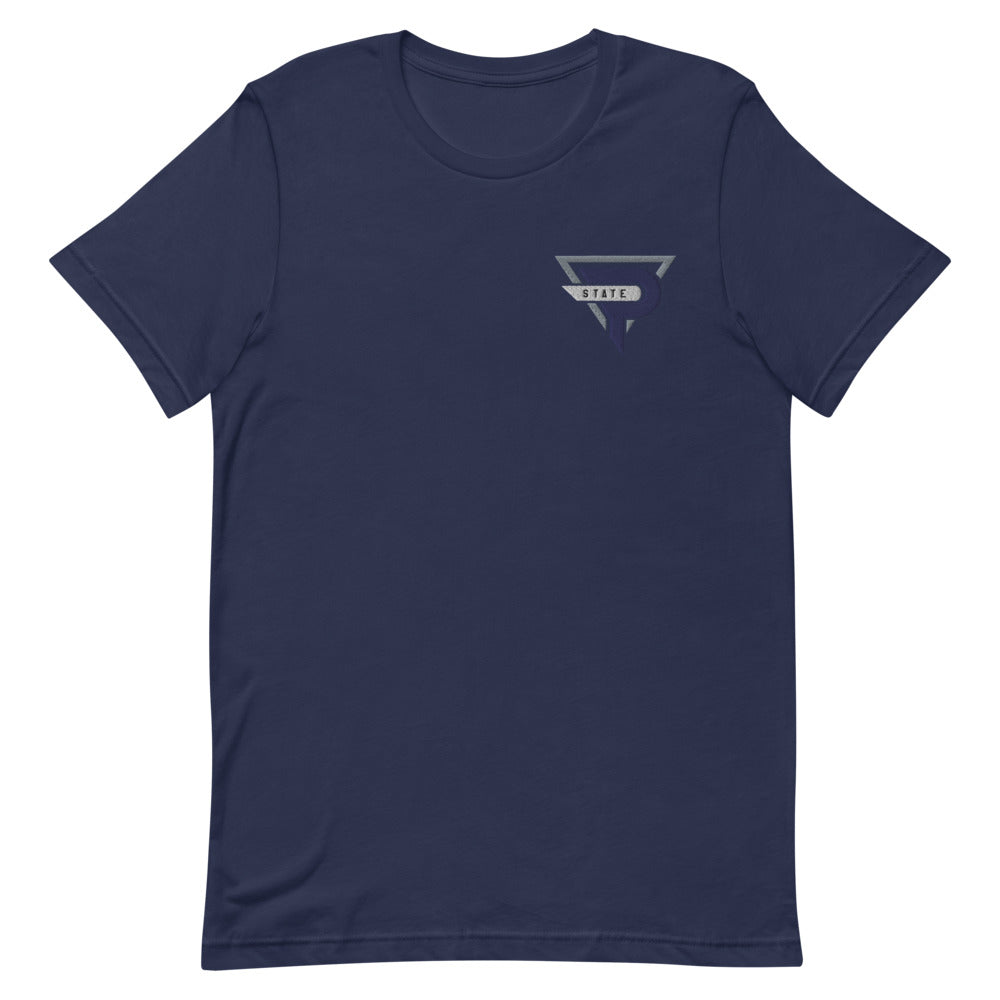 Esports at Penn State | Street Gear | Embroidered Navy Short-Sleeve Unisex T-Shirt